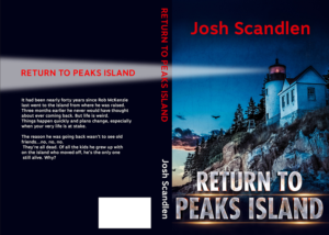 "Return To Peaks Island"  Fictional Book Cover | Diseño de portada de libro por Wally_F