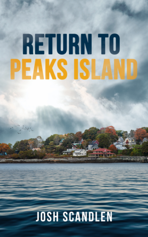 "Return To Peaks Island"  Fictional Book Cover | Diseño de portada de libro por AnaMSantos