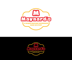 "Maynard's" "A unique mustard experience" "Good On Stuff" | Logo Design by makerlogoz