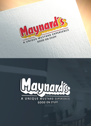 "Maynard's" "A unique mustard experience" "Good On Stuff" | Logo Design by Art Lancer