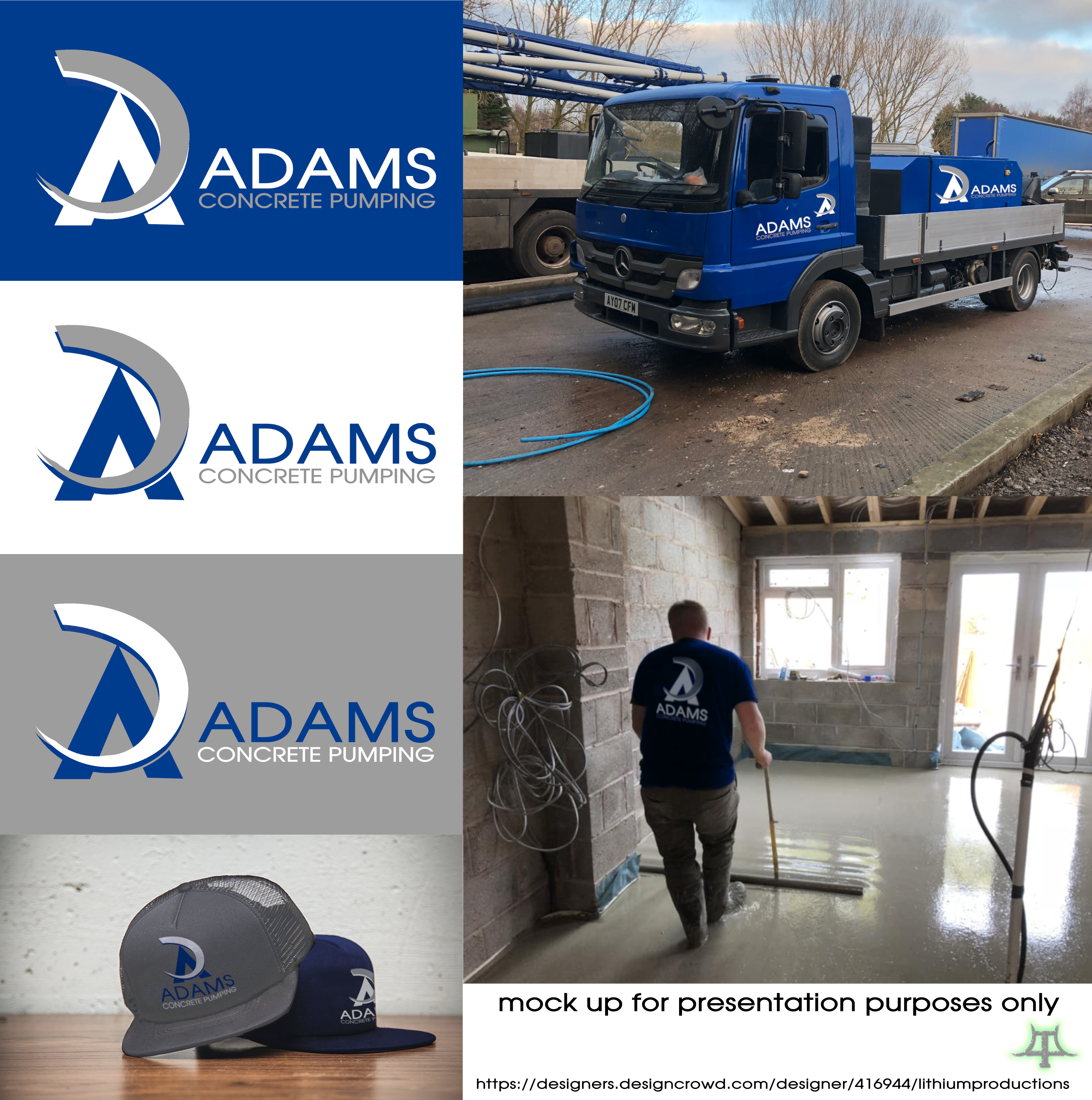 Logo Design by LithiumProductions for Adams concrete pumping ltd  | Design #26336132