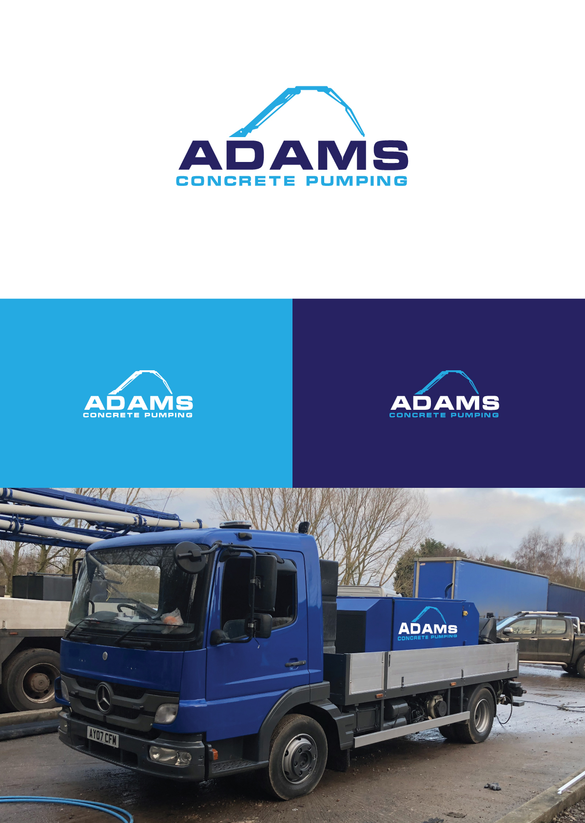 Diseño de Logo por ecorokerz para Adams concrete pumping ltd  | Diseño #26369507