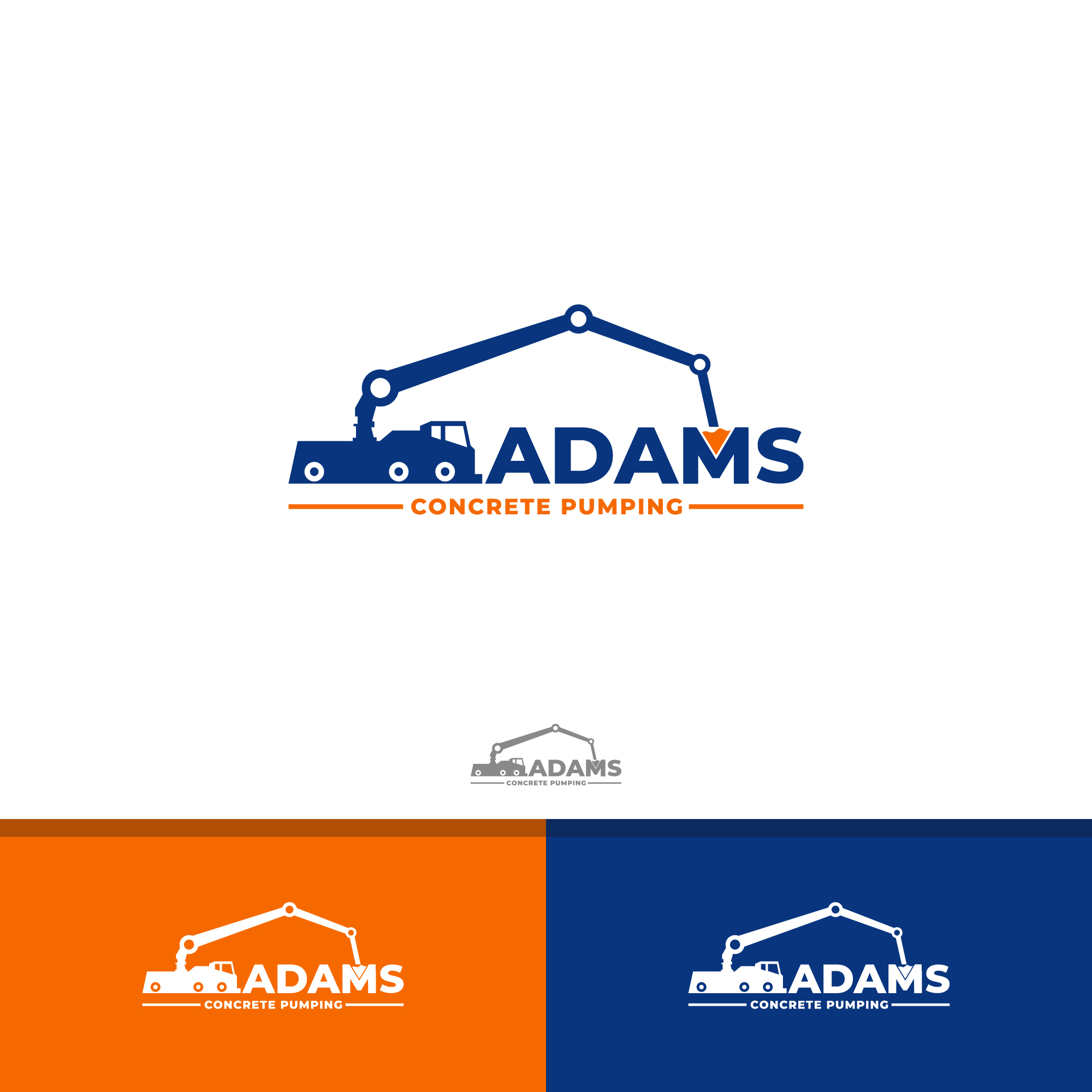 Logo-Design von anakbageur für Adams concrete pumping ltd  | Design #26332621
