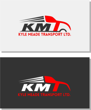 KMT with Kyle Meade Transport Ltd written underneath the KMT logo | Logo Design by Rajiv Kumar