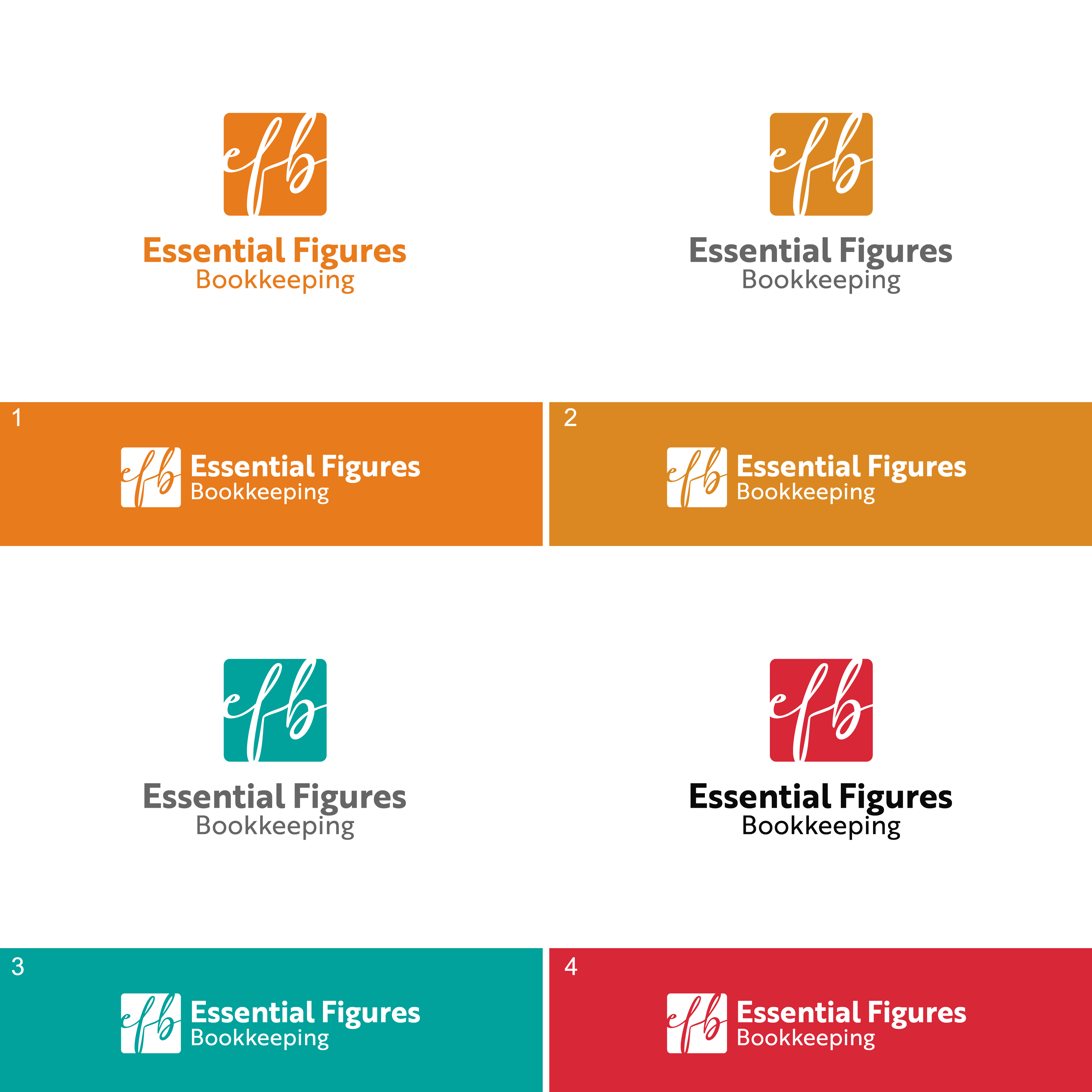 Logo Design by ICKE for Essential Figures Bookkeeping | Design #26397265