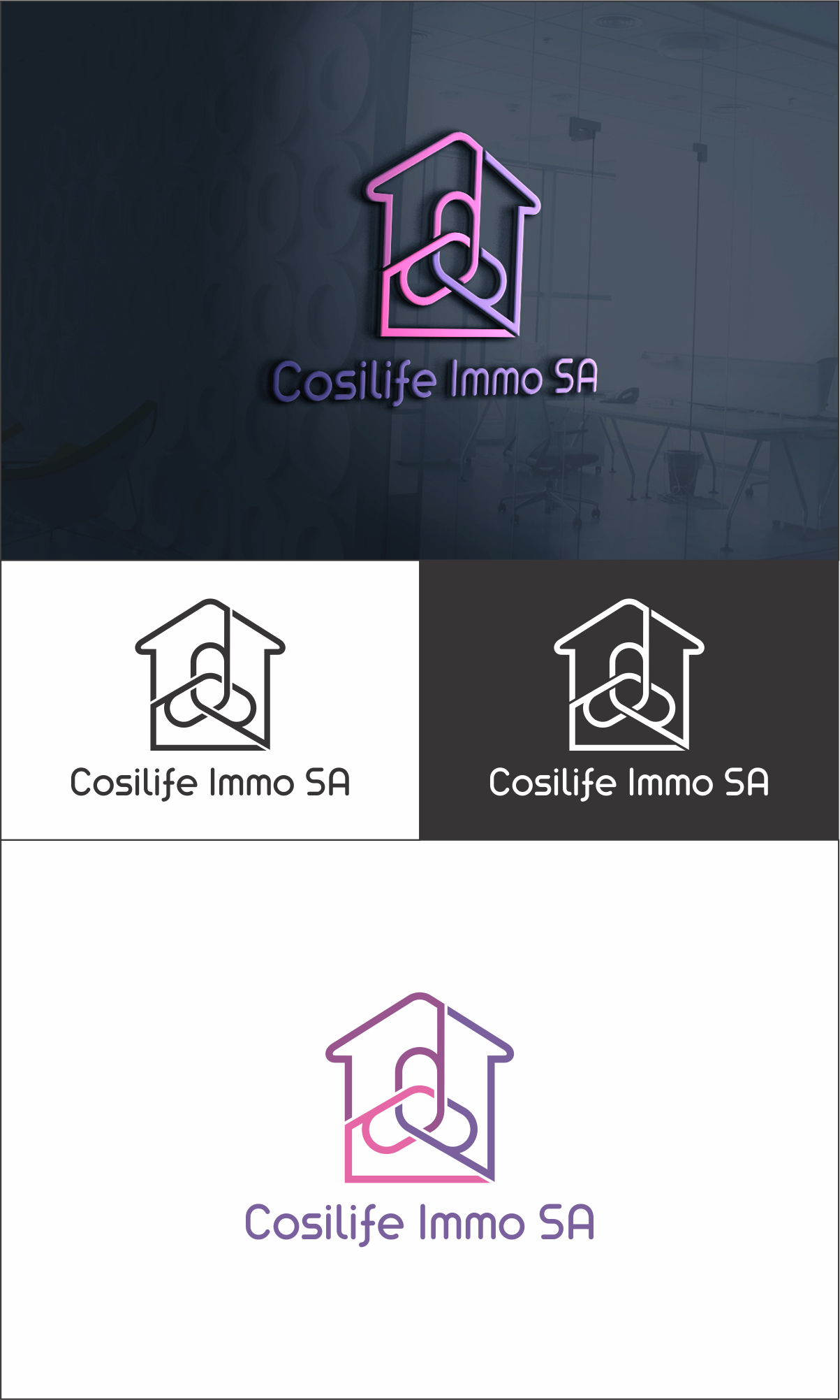 Logo-Design von Robert Macwan für Cosilife Immo SA | Design #26336090