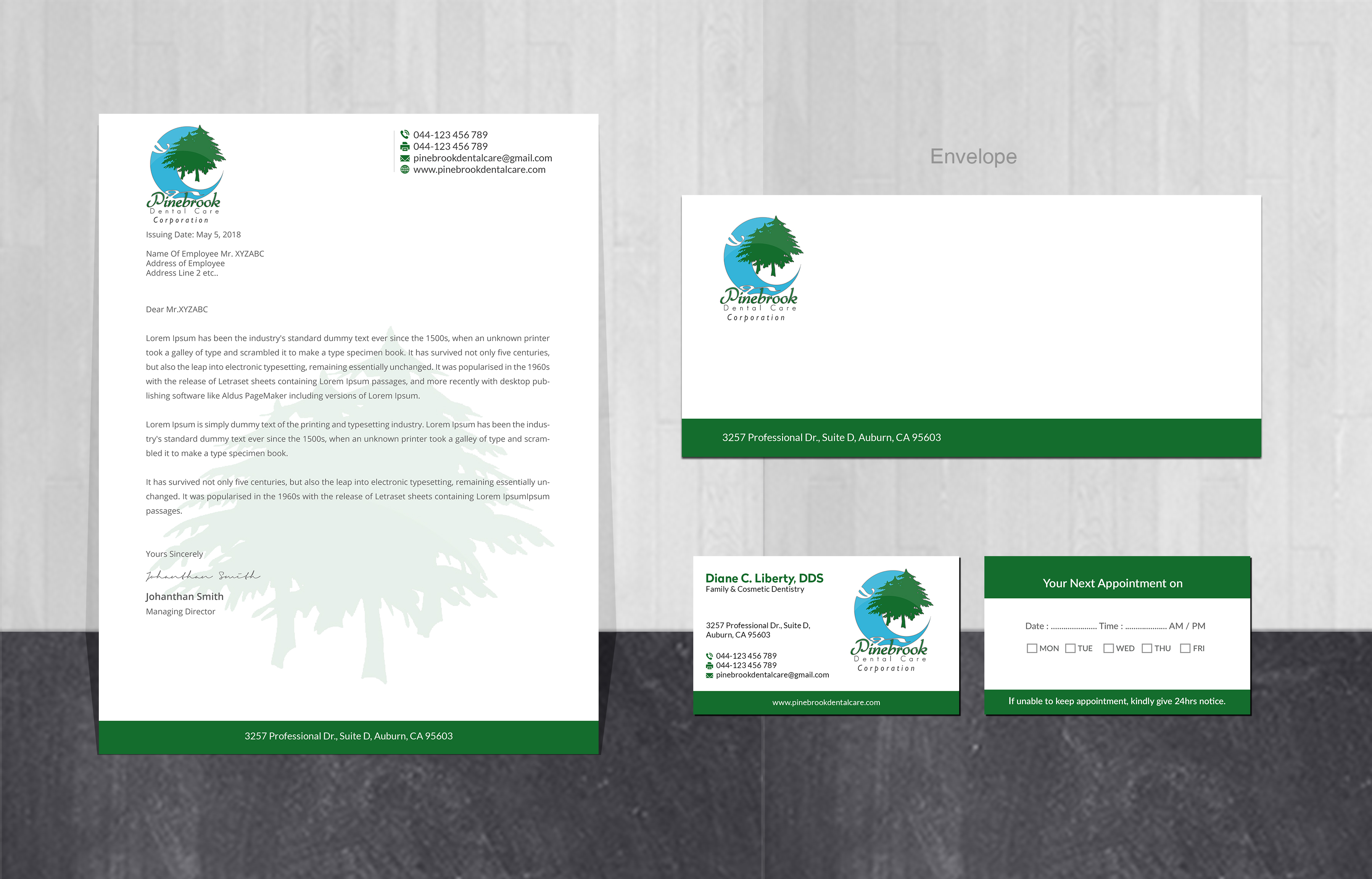 Stationery Design by Creations Box 2015 for Donald R Liberty, DDS, INC | Design #26348242