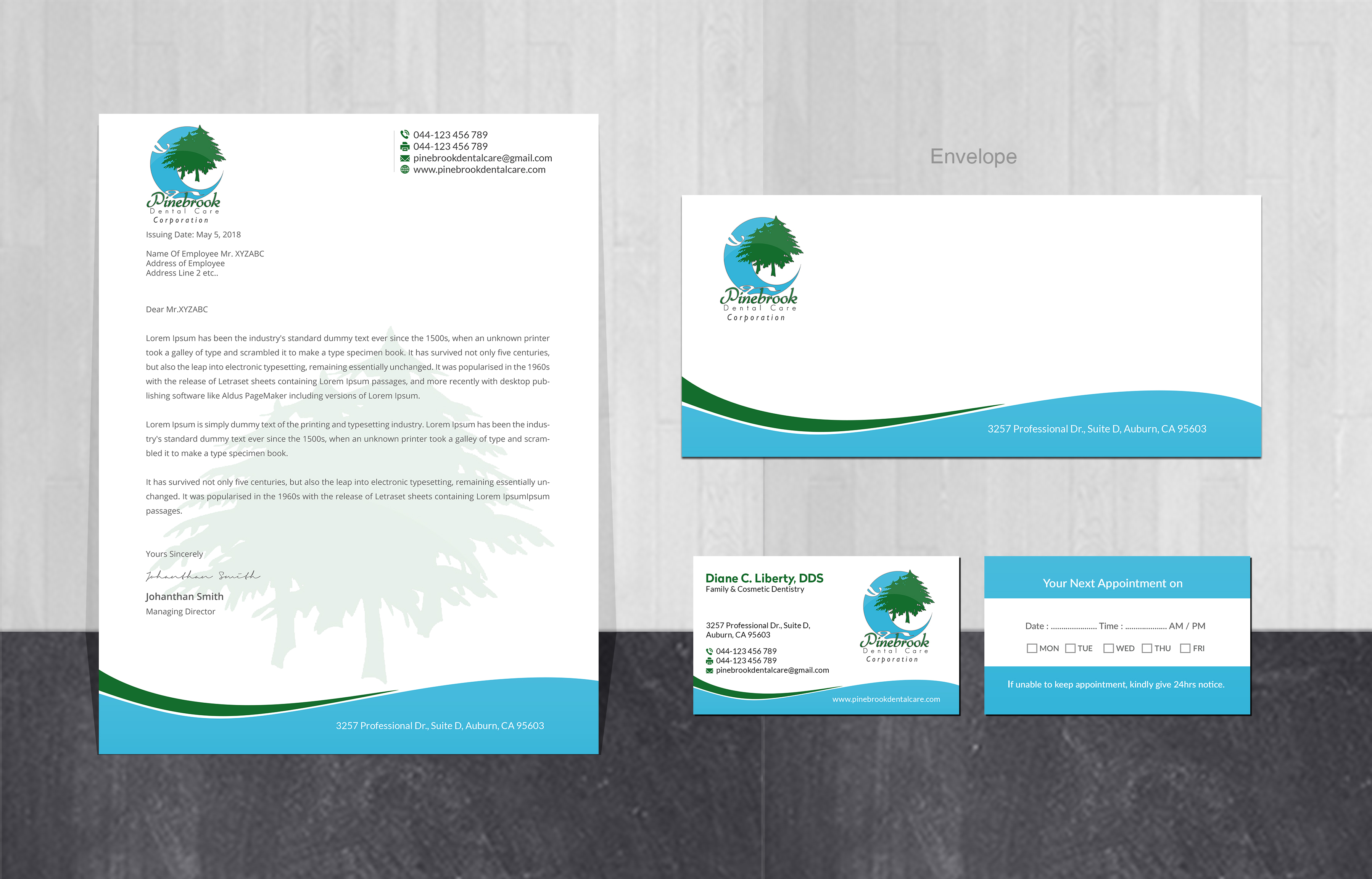 Stationery Design by Creations Box 2015 for Donald R Liberty, DDS, INC | Design #26348243