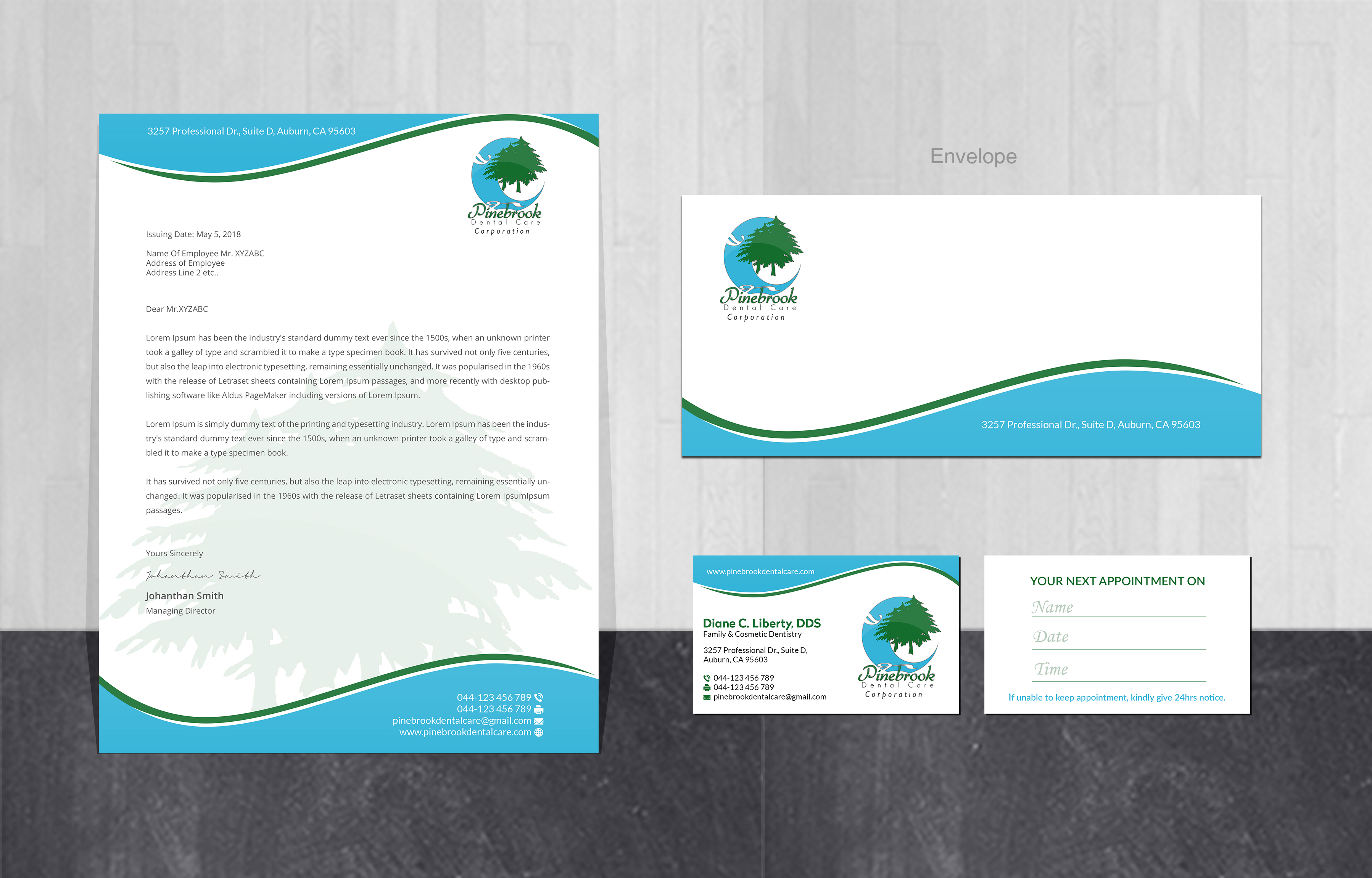 Stationery Design by Creations Box 2015 for Donald R Liberty, DDS, INC | Design #26348244