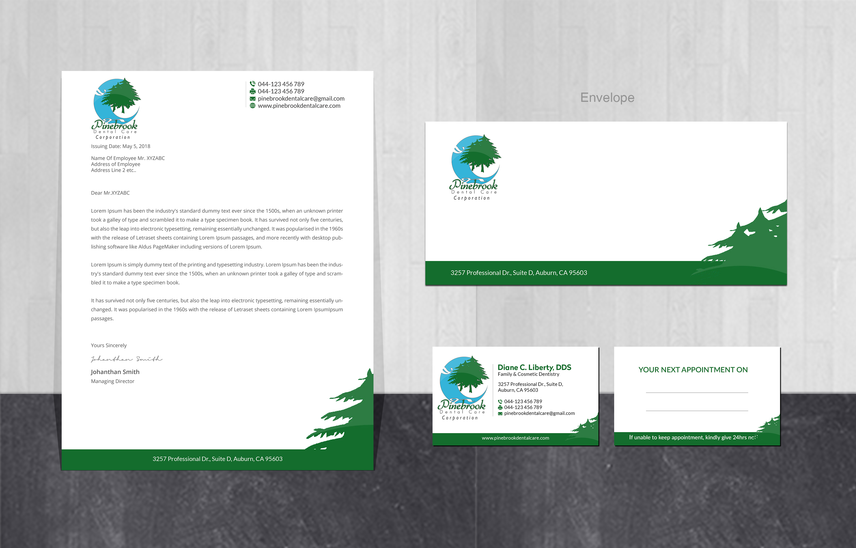 Stationery Design by Creations Box 2015 for Donald R Liberty, DDS, INC | Design #26348245