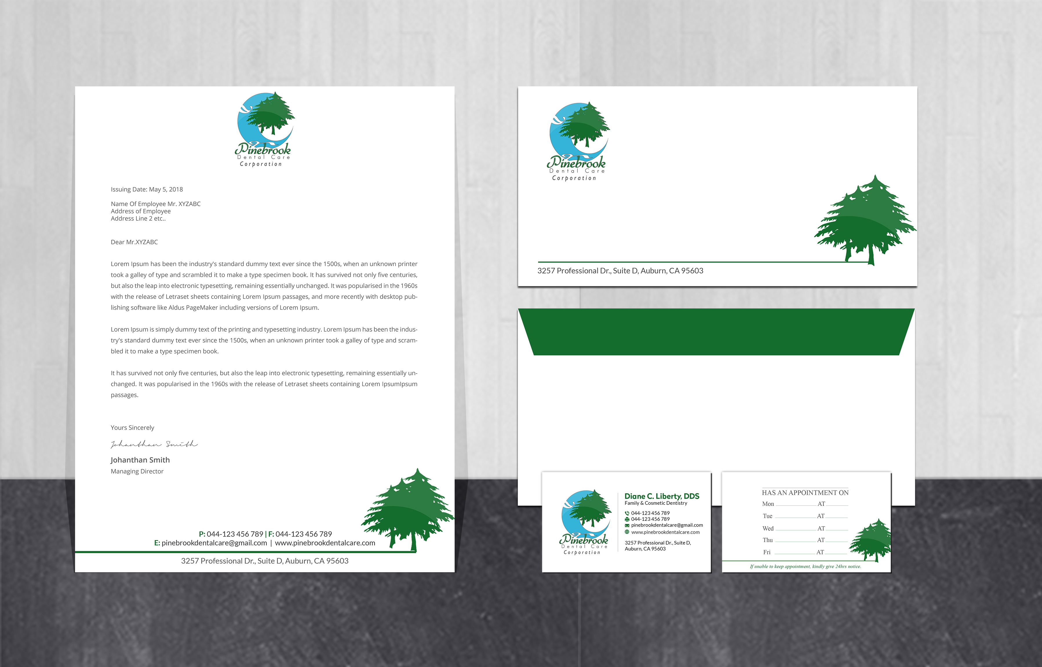 Stationery Design by Creations Box 2015 for Donald R Liberty, DDS, INC | Design #26349779