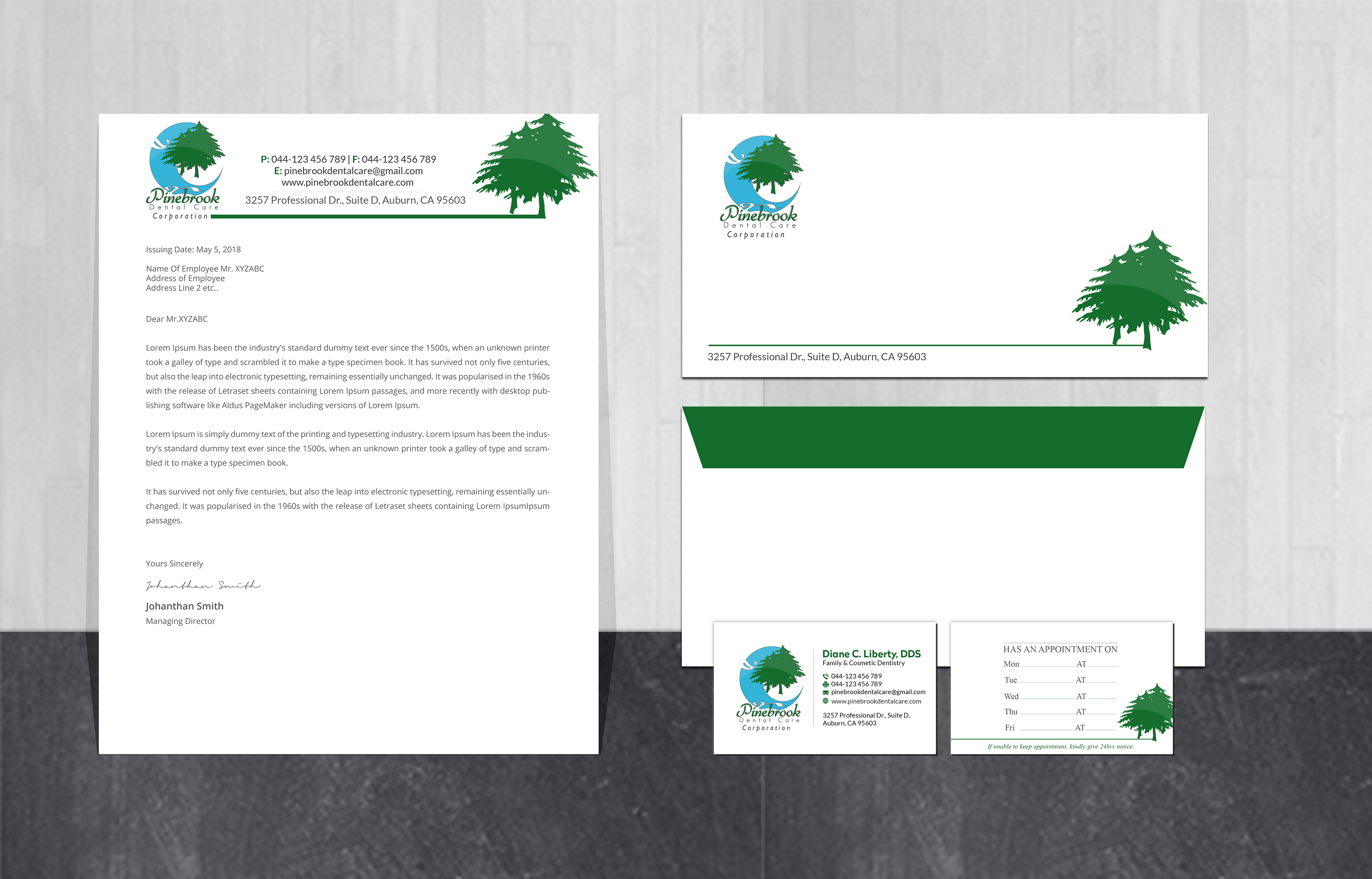 Stationery Design by Creations Box 2015 for Donald R Liberty, DDS, INC | Design #26349780