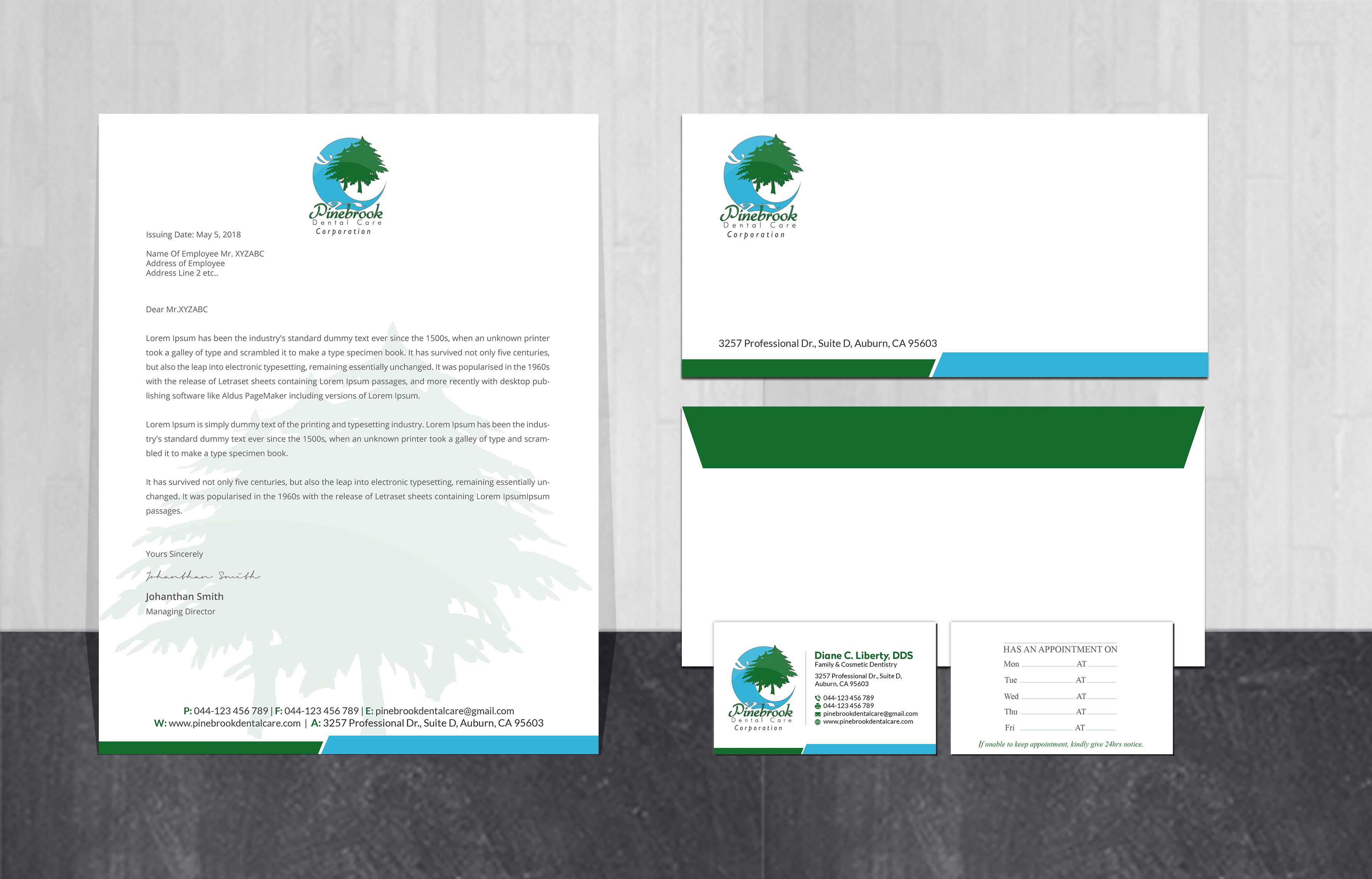 Stationery Design by Creations Box 2015 for Donald R Liberty, DDS, INC | Design #26349782
