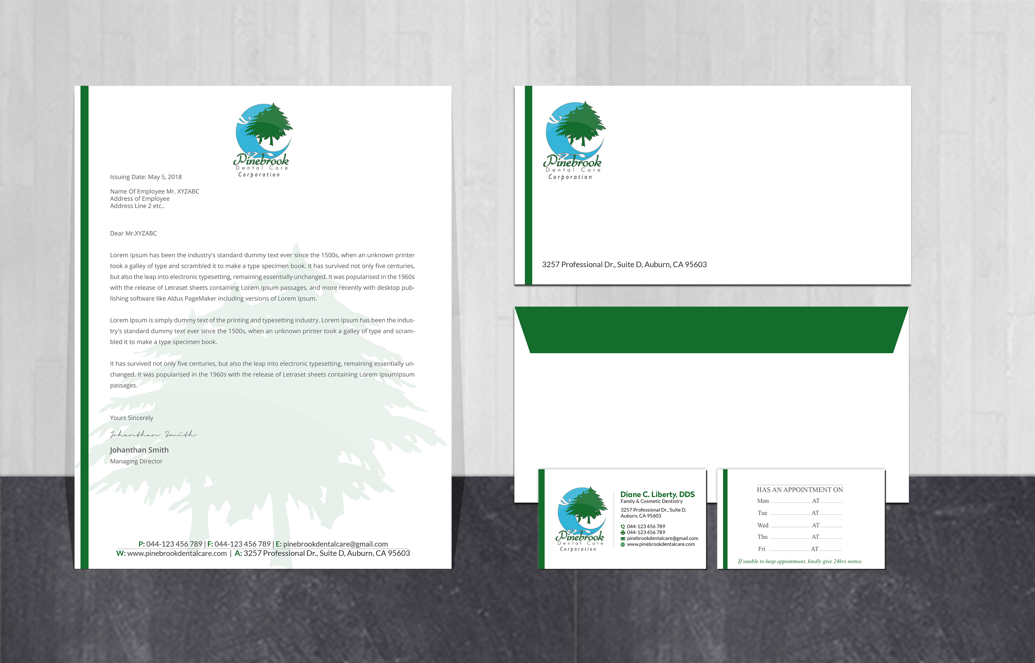 Stationery Design by Creations Box 2015 for Donald R Liberty, DDS, INC | Design #26349783