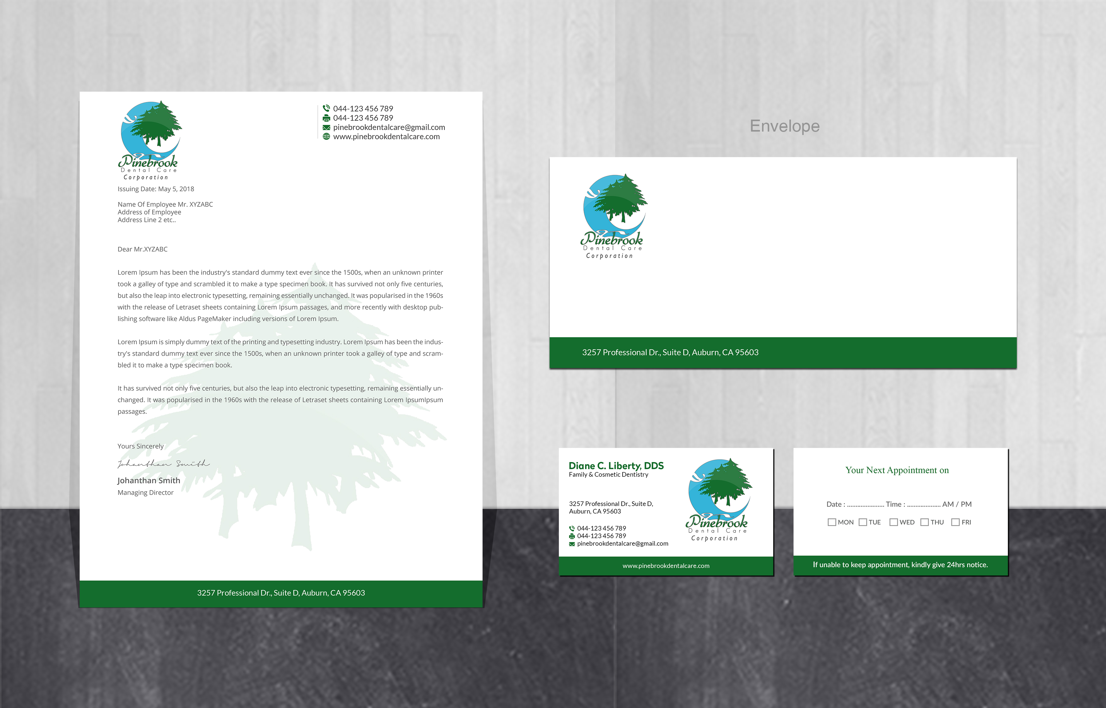 Stationery Design by Creations Box 2015 for Donald R Liberty, DDS, INC | Design #26349784