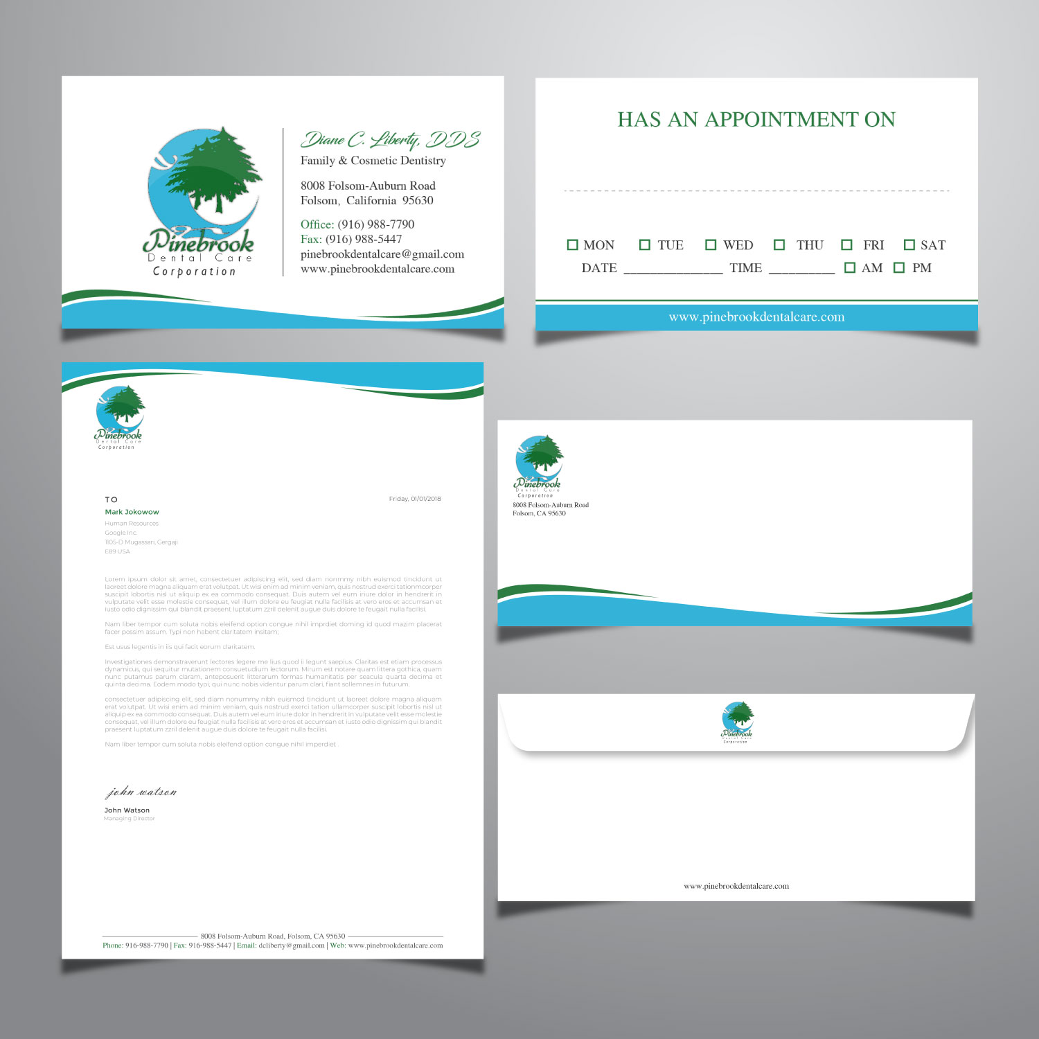 Stationery Design by LAXMI DESIGNHUB for Donald R Liberty, DDS, INC | Design #26340435