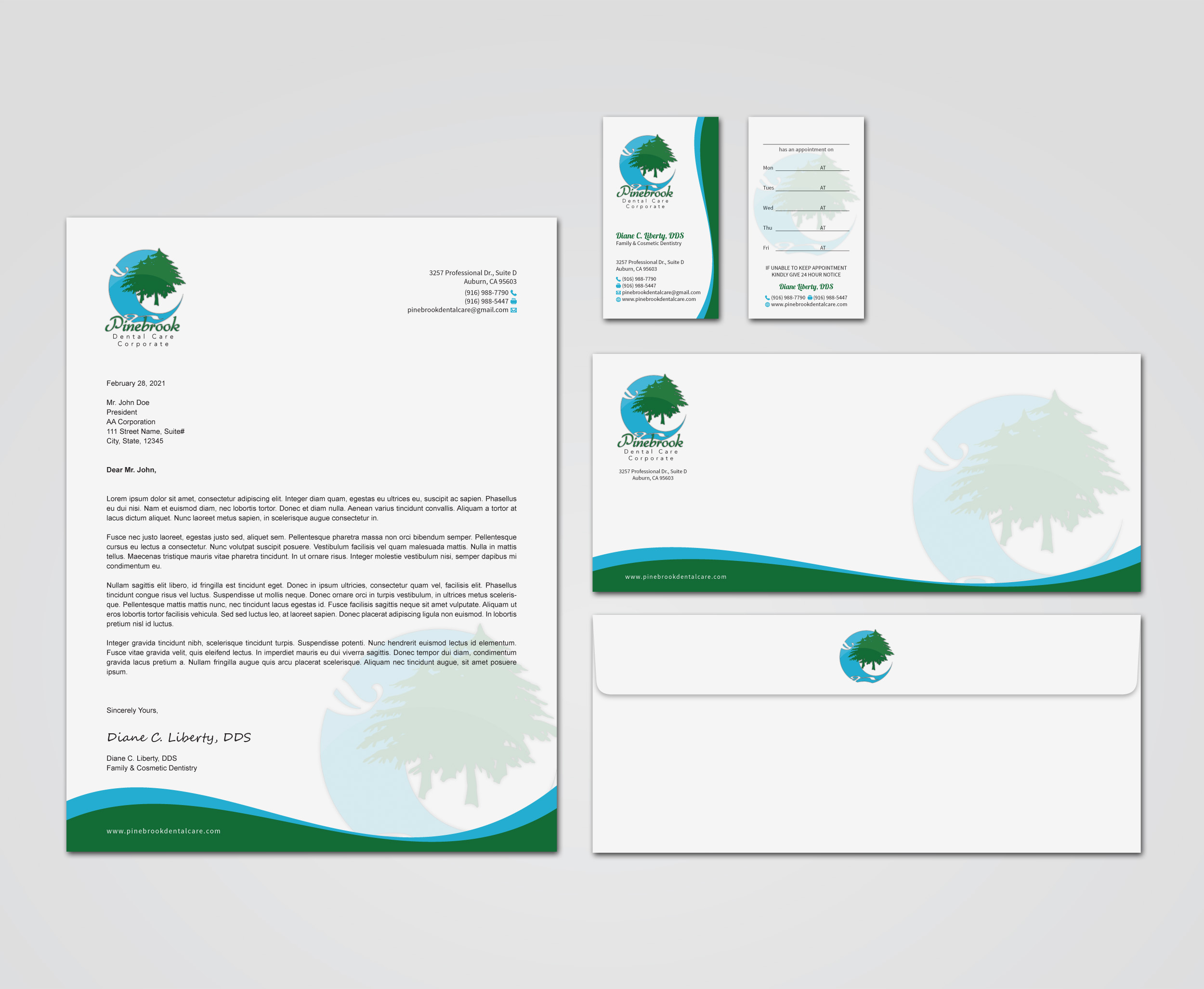 Schreibwaren-Design von MDesign für Donald R Liberty, DDS, INC | Design #26340200