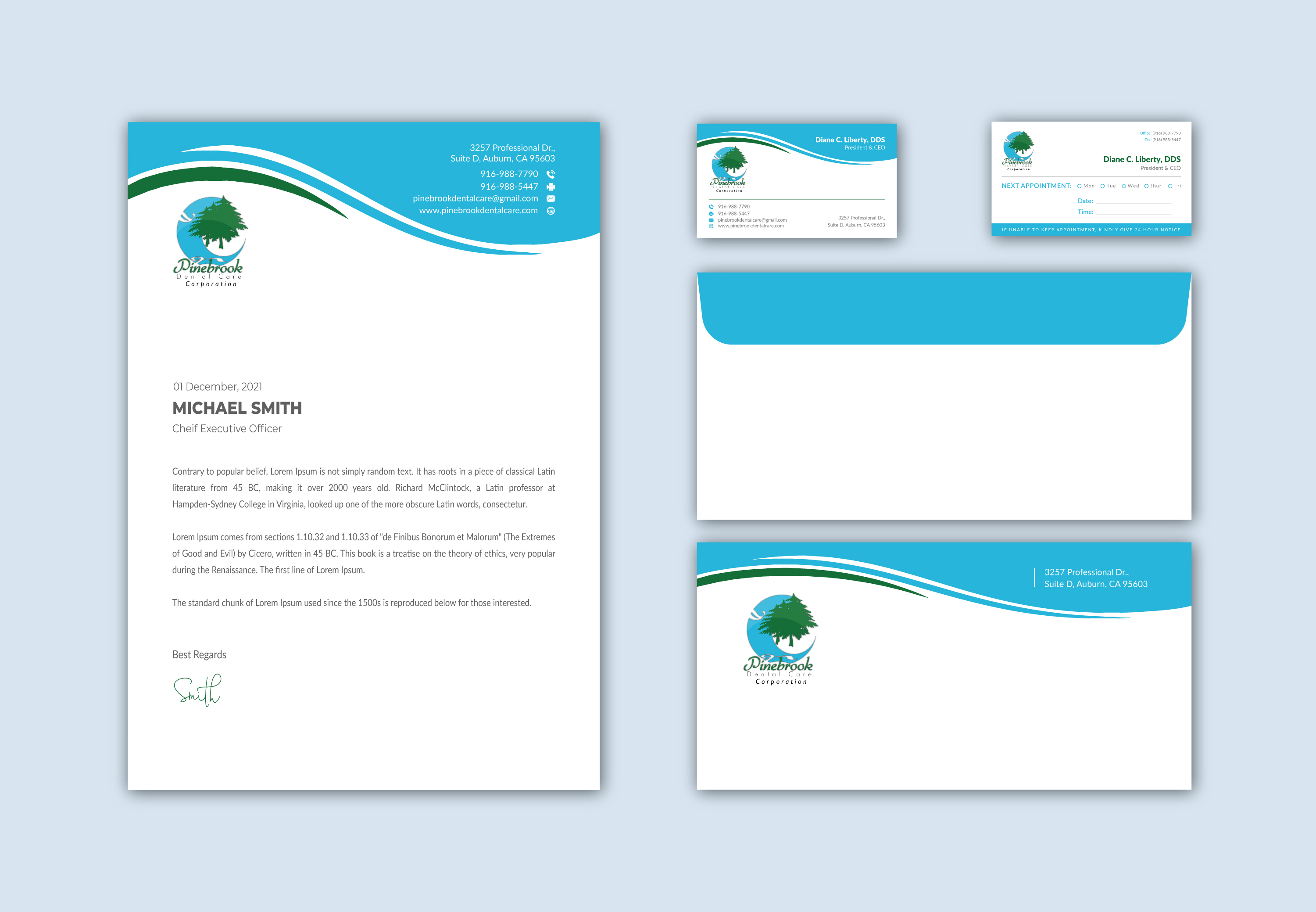 Stationery Design by Musa. A for Donald R Liberty, DDS, INC | Design #26336908