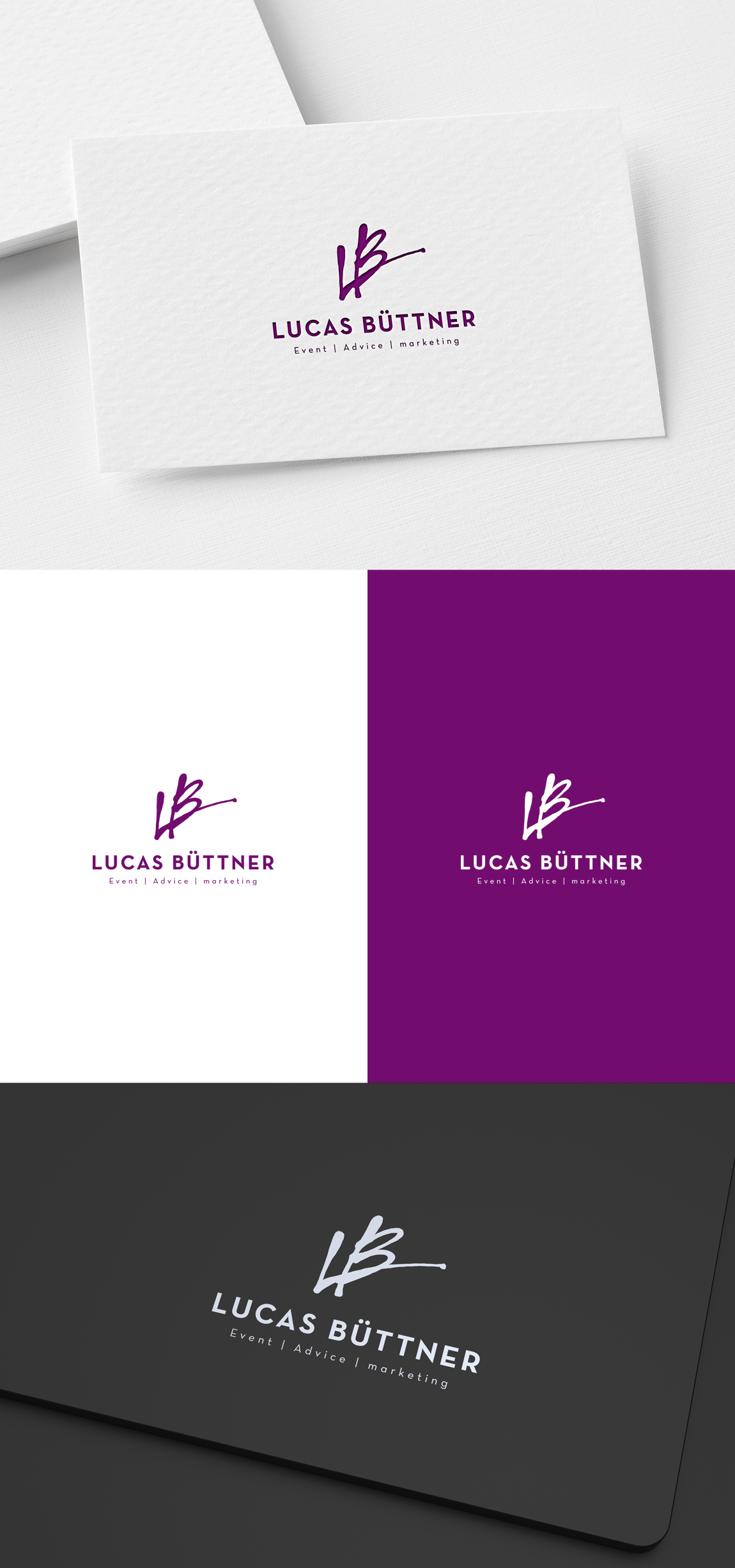 Logo-Design von SL Designer für Lucas Büttner - Event | Beratung | Marketing | Design #26335981