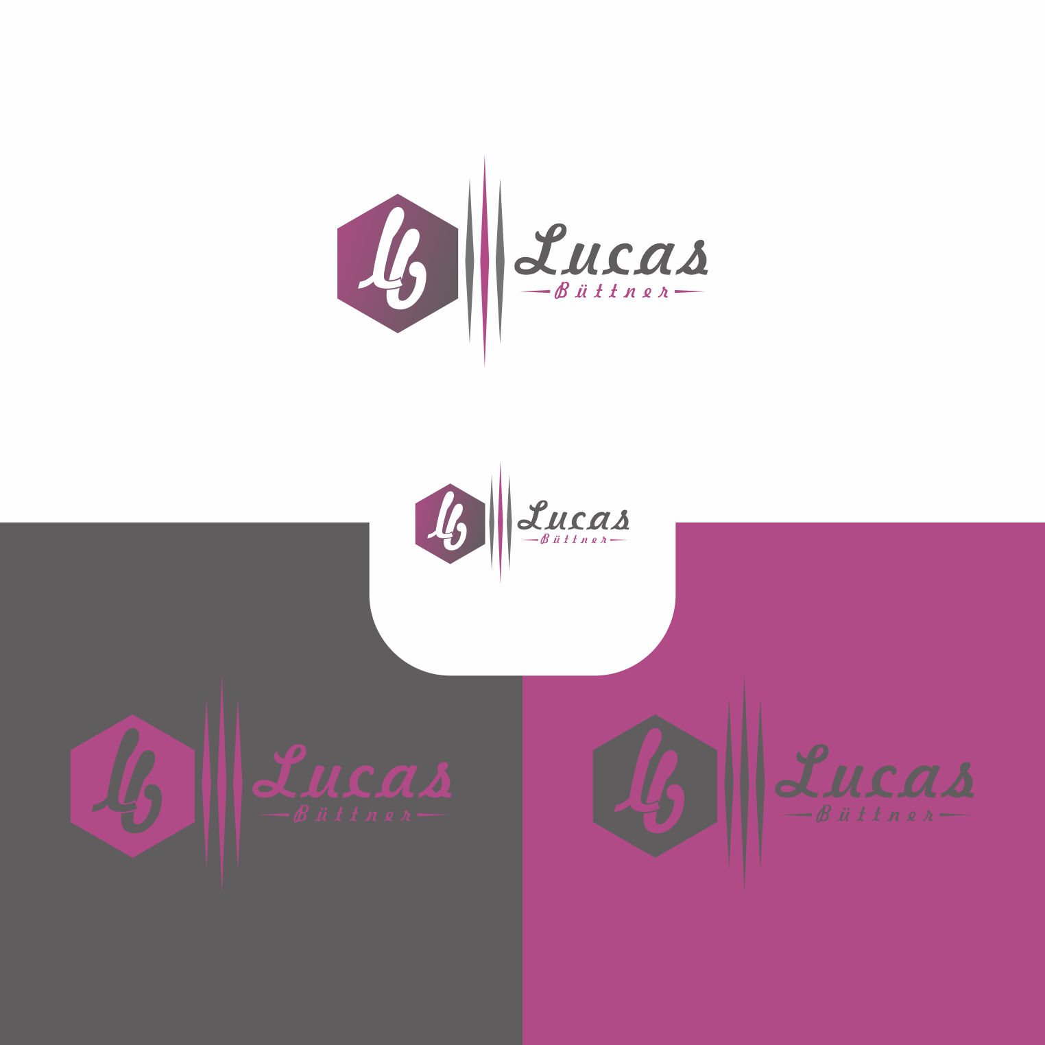 Logo Design by saher khan 2 for Lucas Büttner - Event | Beratung | Marketing | Design #26338317