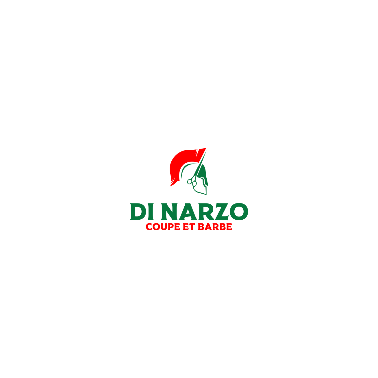Logo Design by Arham Hidayat for Di Narzo, coupe et barbe | Design #26350897