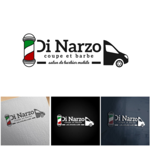 Logo Design by michellefrances for Di Narzo, coupe et barbe | Design: #26358719