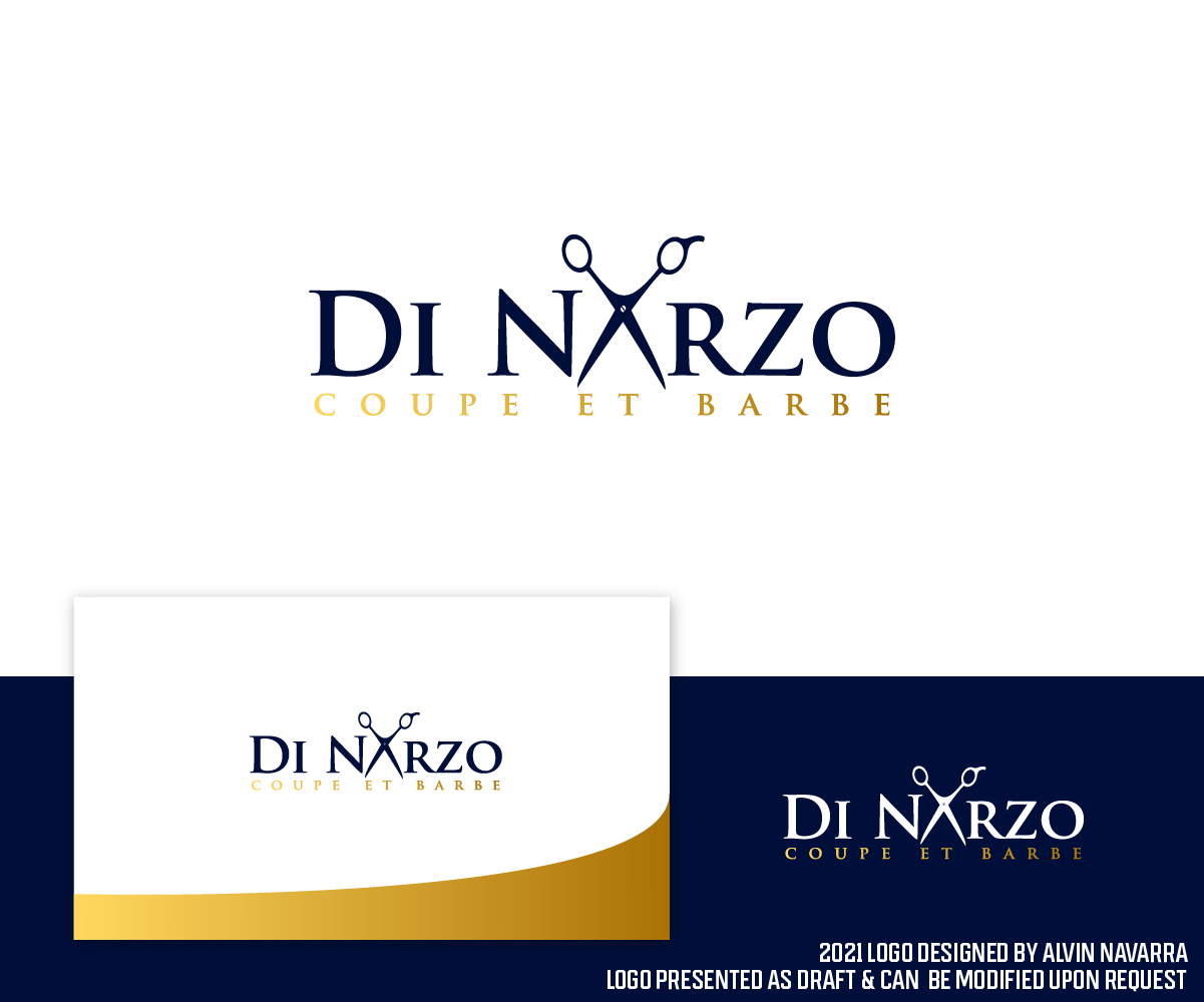 Logo-Design von alvinnavarra für Di Narzo, coupe et barbe | Design #26358798