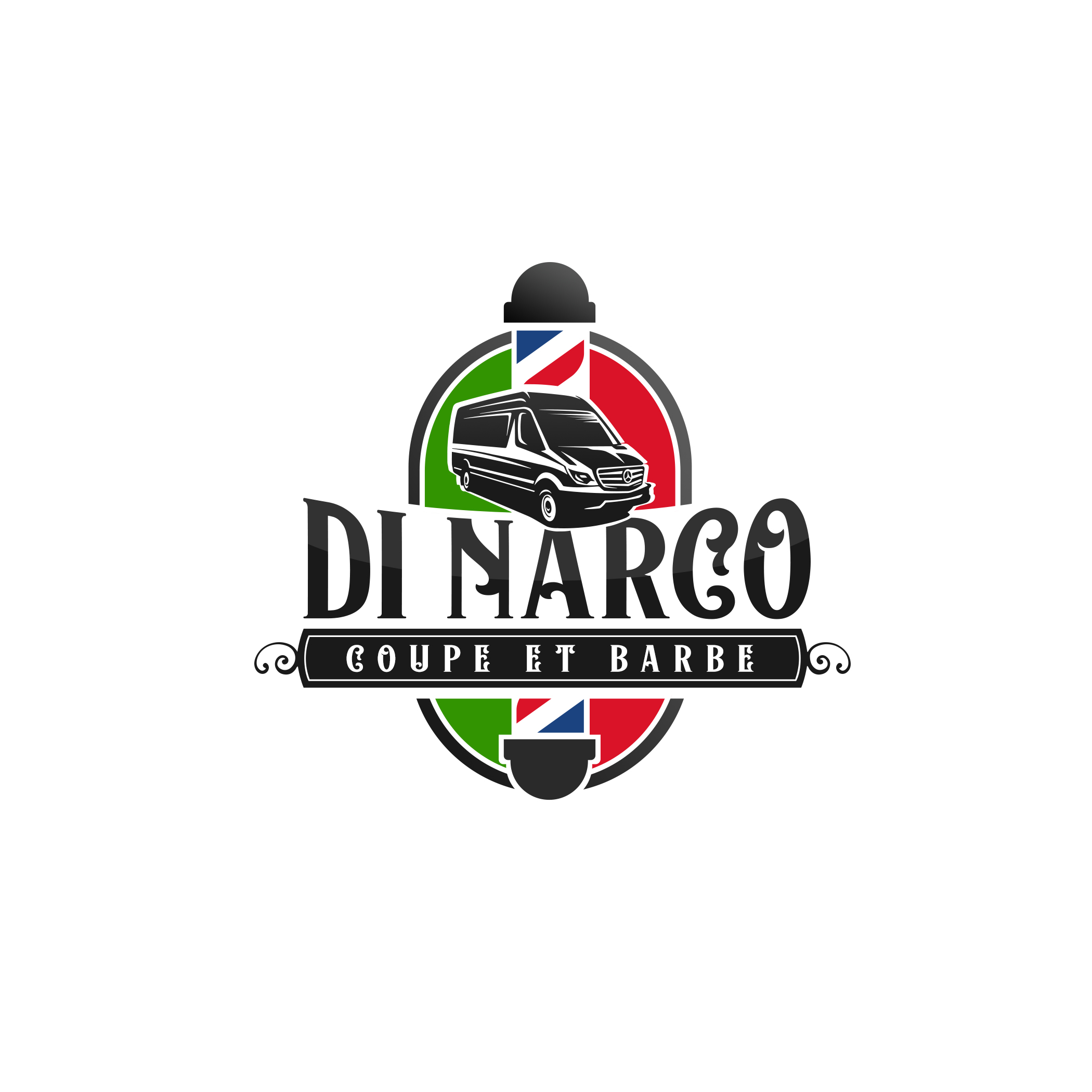 Logo Design by Art of Joy for Di Narzo, coupe et barbe | Design #26372059