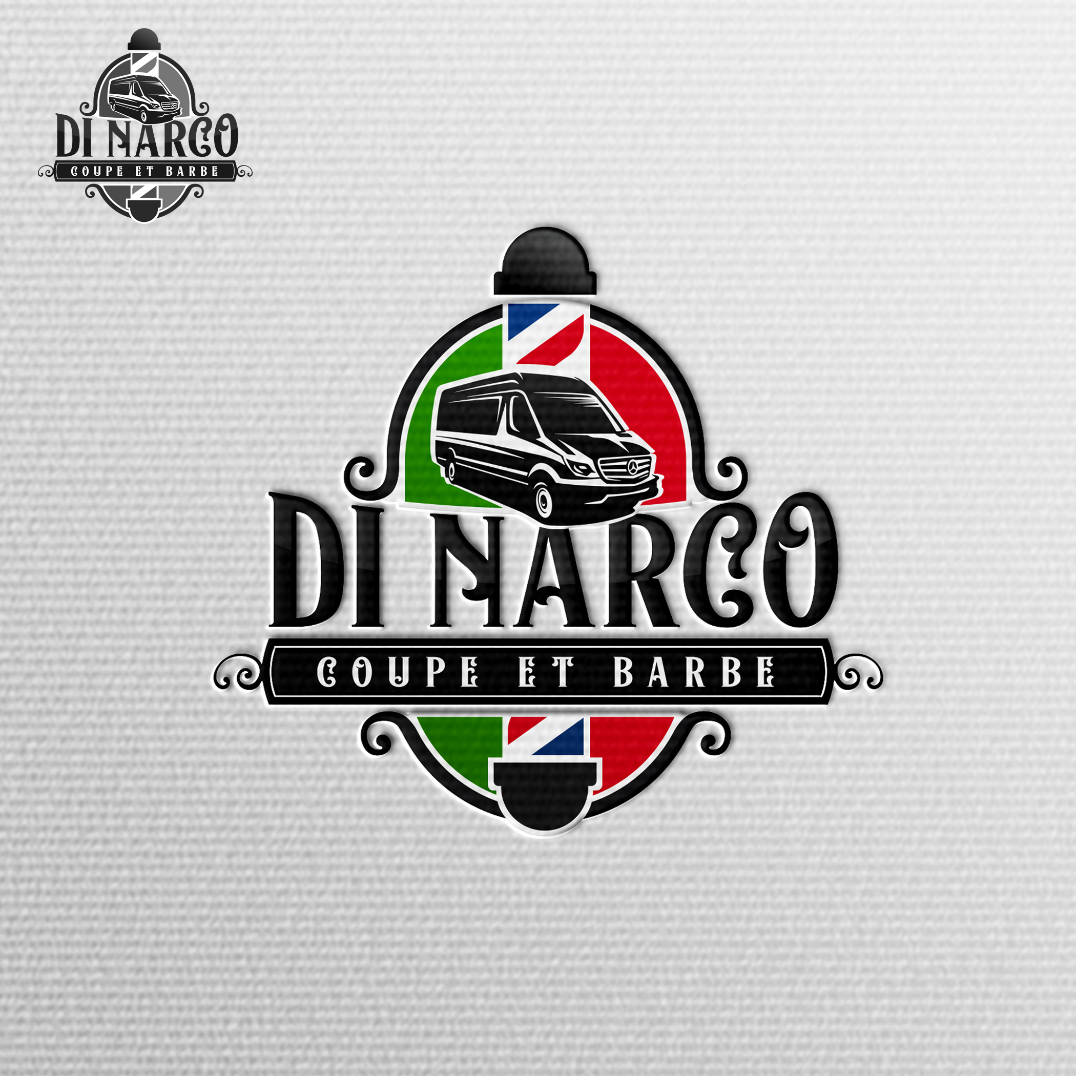 Logo Design by Art of Joy for Di Narzo, coupe et barbe | Design #26372120