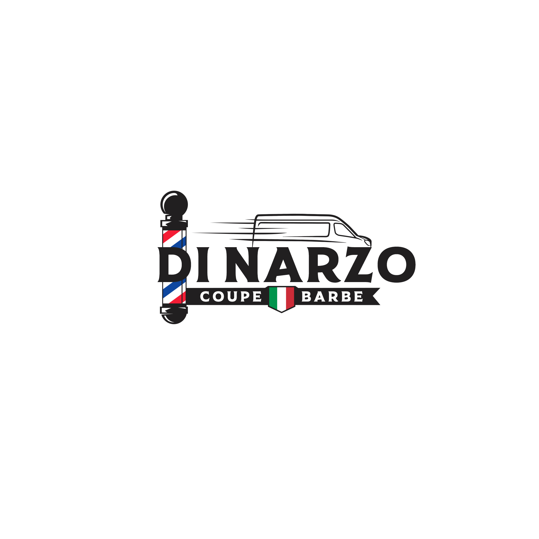 Logo Design by Art of Joy for Di Narzo, coupe et barbe | Design #26387406