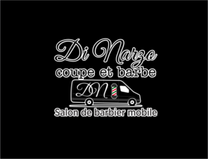 Di Narzo, coupe et barbe (name) -Salon de barbier mobile (more like a specification sentence to help understand it's mobile. | Logo Design by BNdesigner