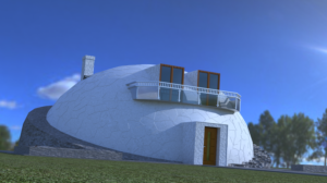Dome homes with scenic background | Grafik-Design von kaiser77