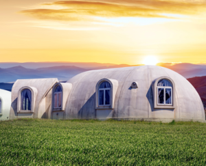 Dome homes with scenic background | Grafik-Design von lnb...