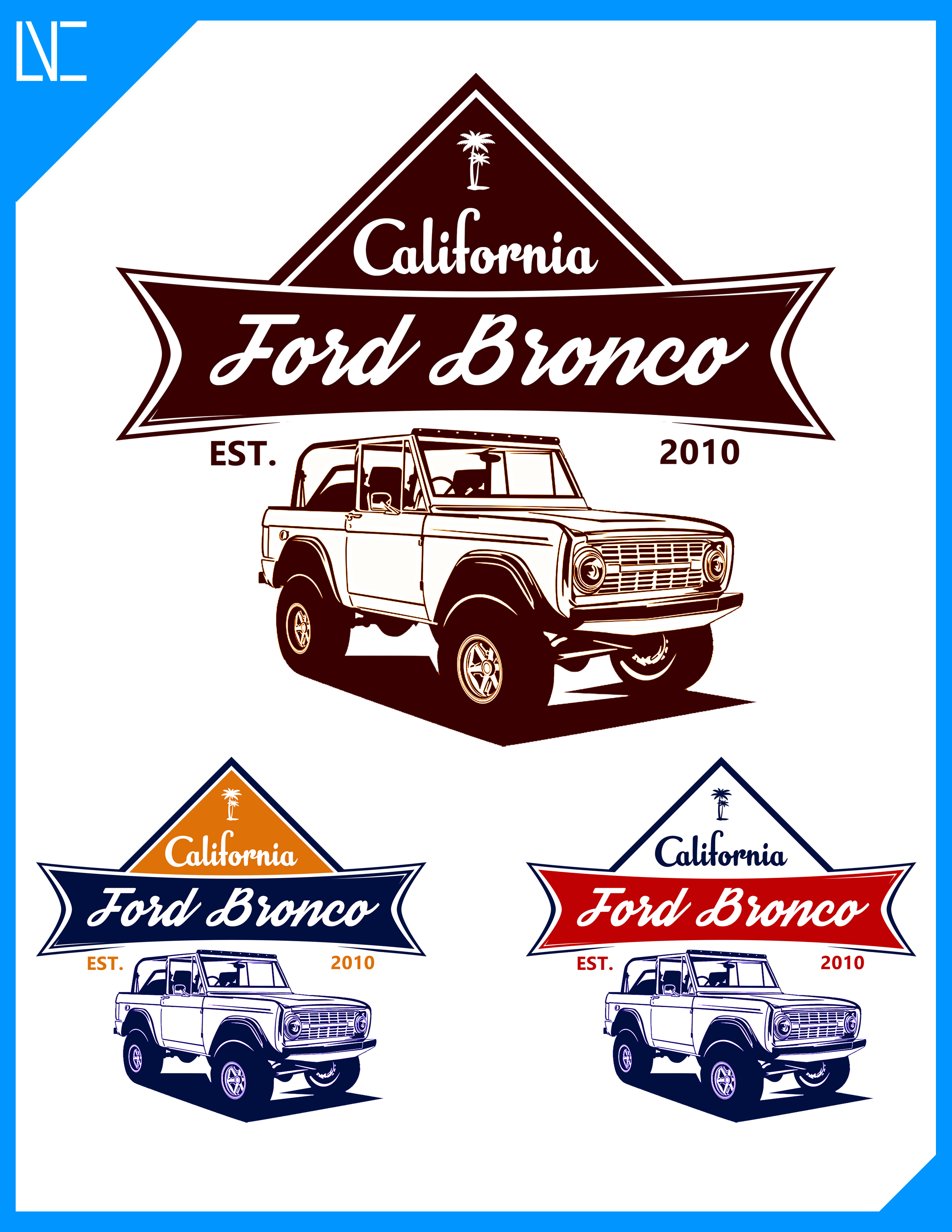 Logo Design by Laurence N. Corpuz for California Ford Broncos | Design #26347464
