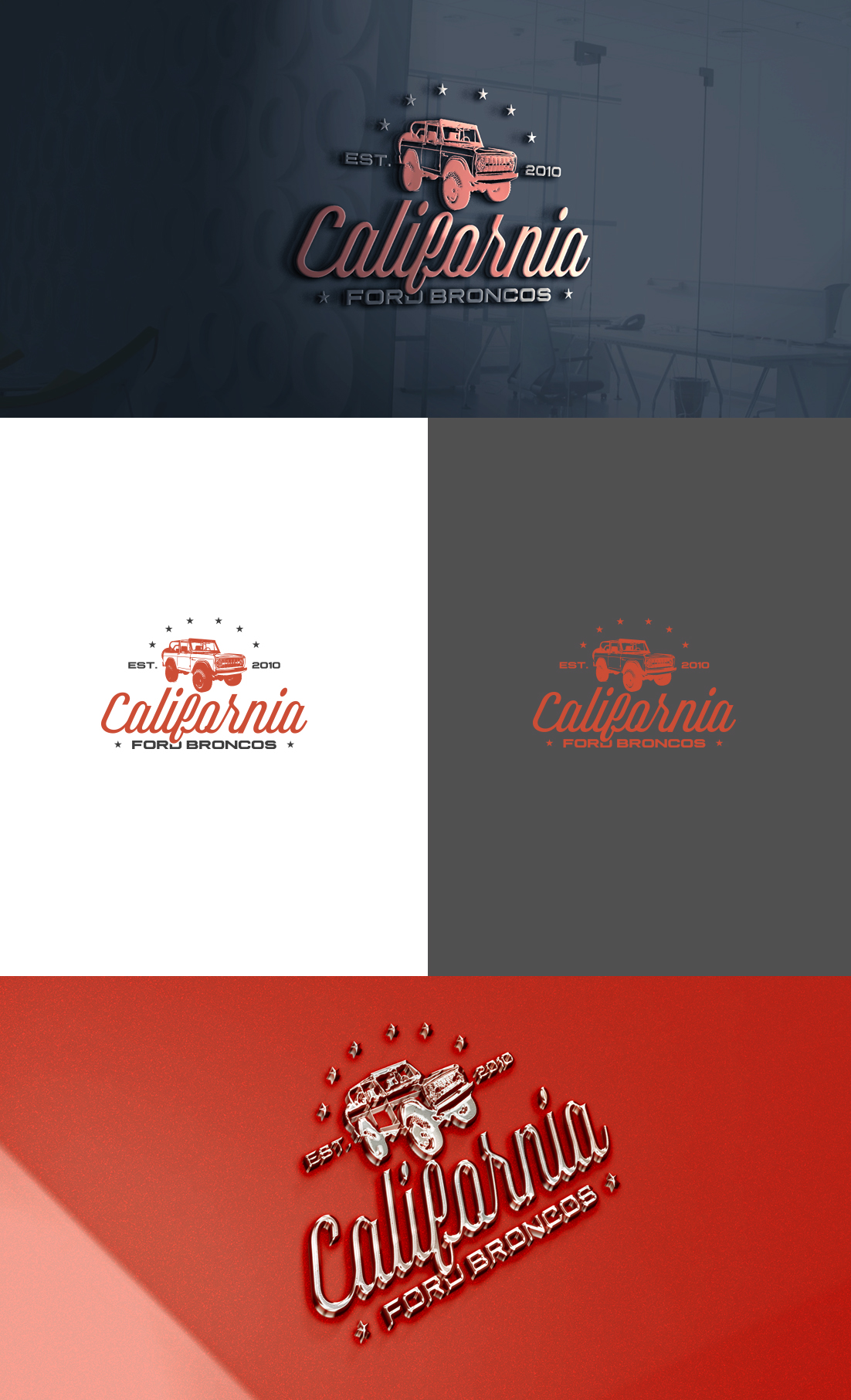 Logo Design by GLDesigns for California Ford Broncos | Design #26338599