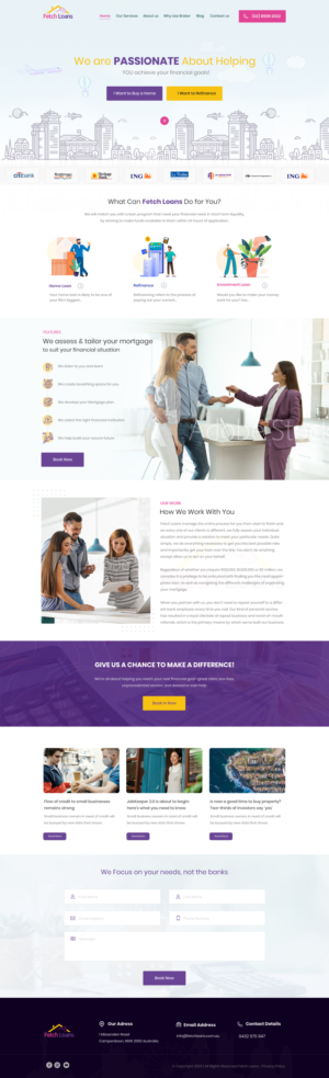 Fetch Loans - Mortgage Brokers Australia | Web Design par WebPixel