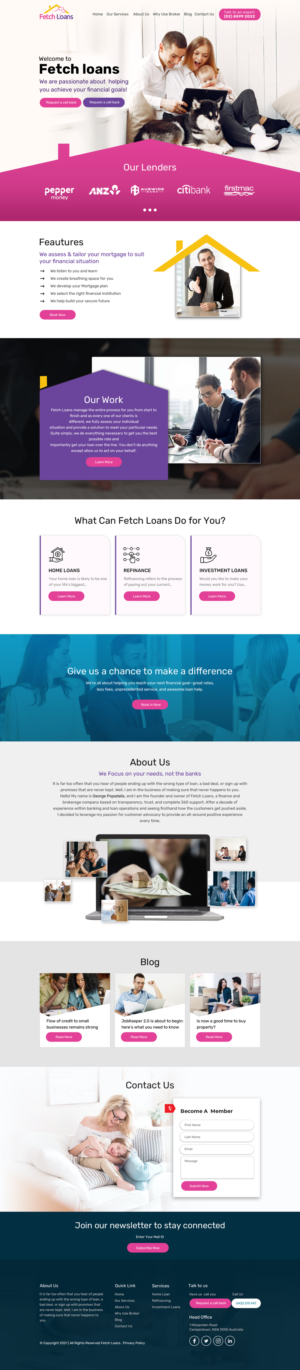 Fetch Loans - Mortgage Brokers Australia | Web Design par sai.designer87