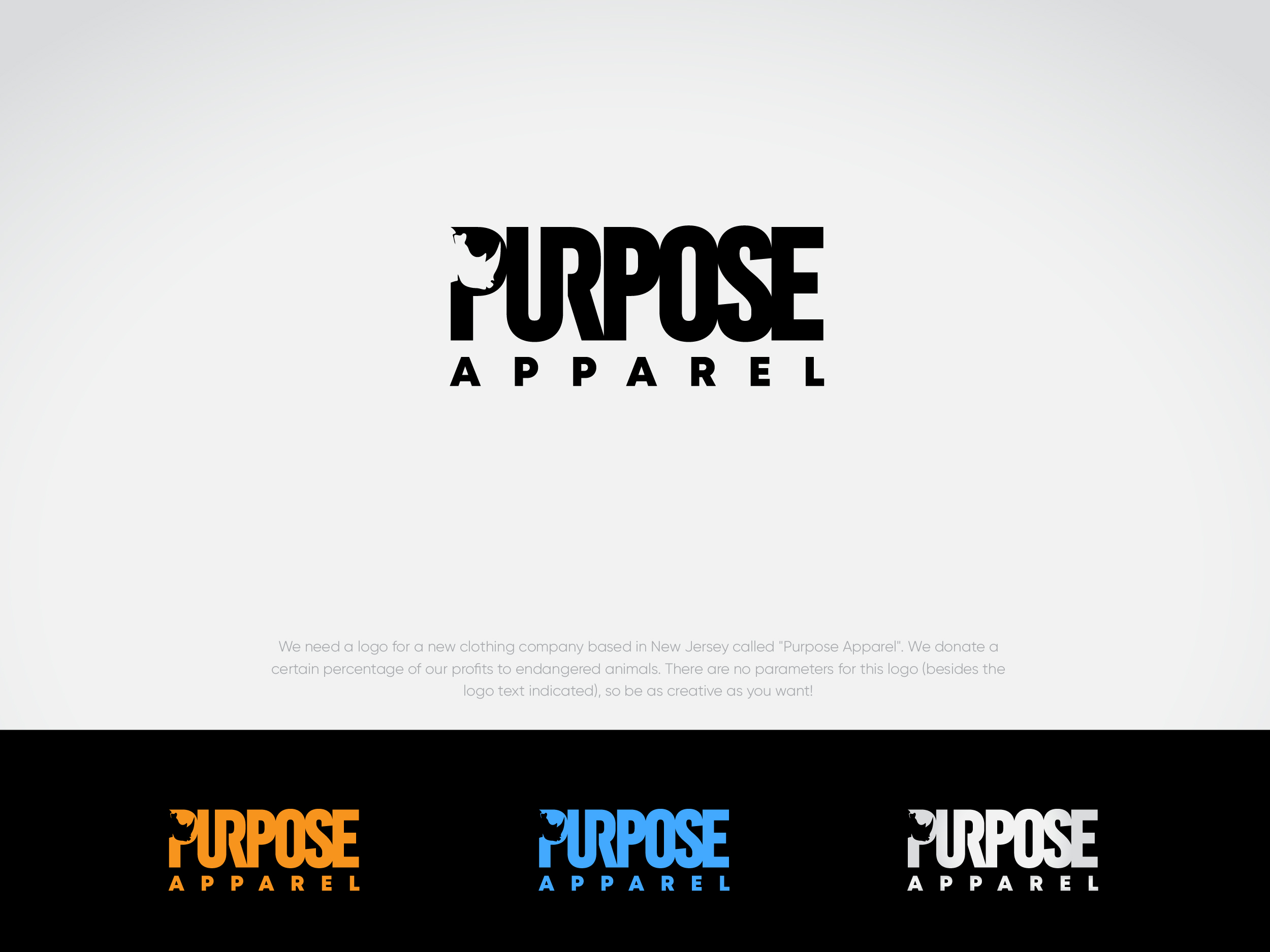 Logo Design by dharlan for Purpose Apparel | Design #26342856