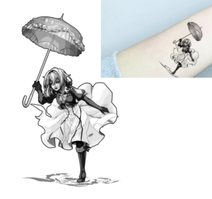Violet Evergarden anime tattoo design | 14 Tattoo Designs for a