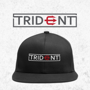 The only text i would want is TRIDENT | Logo Design by simple mind
