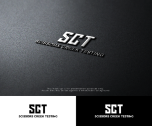 Either "Scissors Creek Testing Inc." or "SCT" | Diseño de Logo por Vetroff