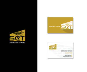 Either "Scissors Creek Testing Inc." or "SCT" | Diseño de Logo por thulet