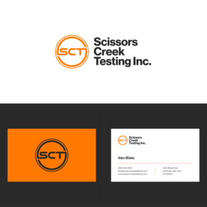 Either "Scissors Creek Testing Inc." or "SCT" | Logo Design by fauxdesigns