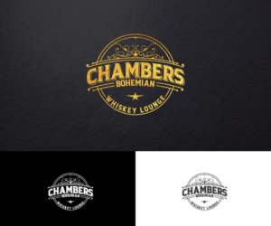 CHAMBERS Bohemian Whiskey Lounge - Inspired Kitchen | Logo Design by step forward 2