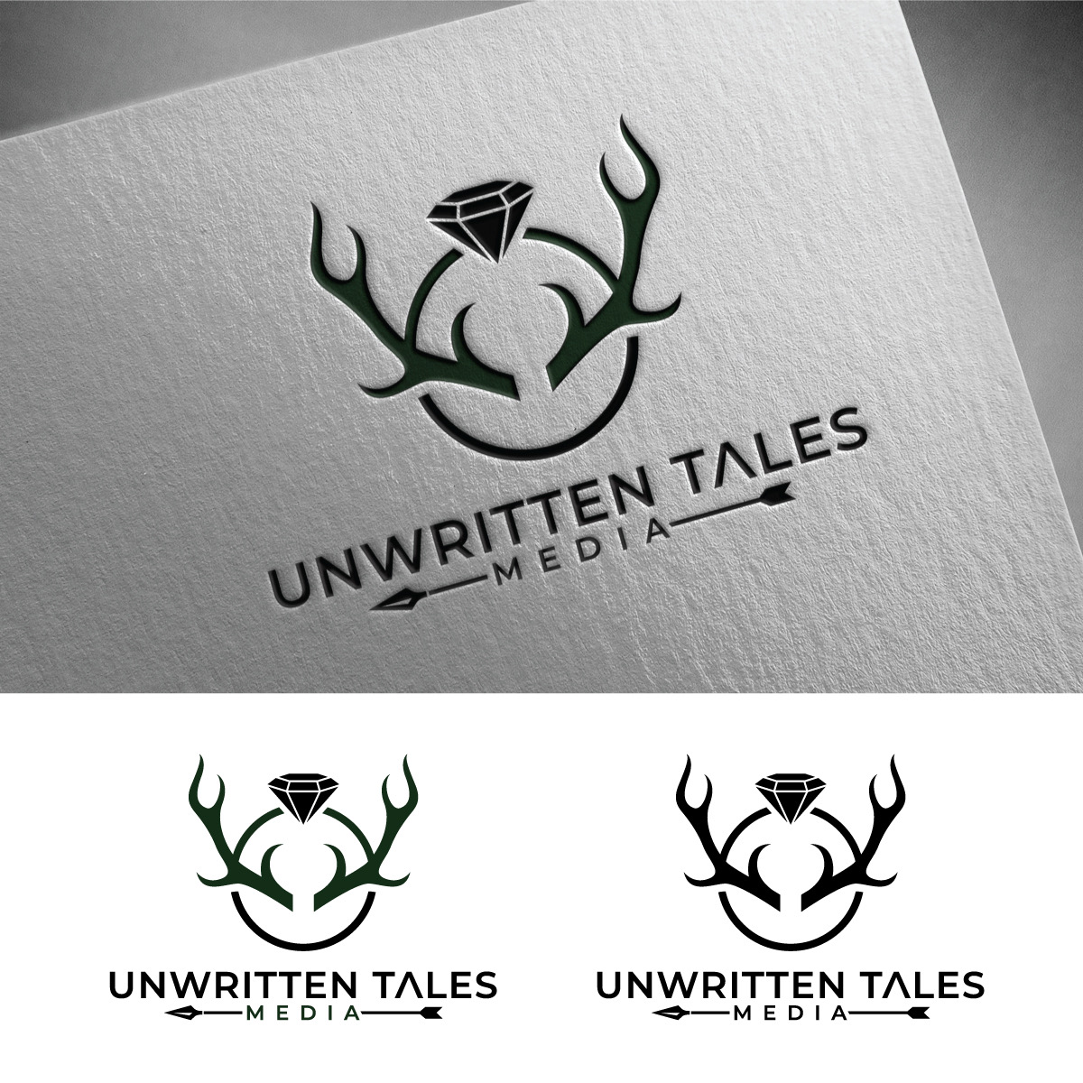 Logo Design by Graphic Bricks for Unwritten Tales Media | Design #26353084