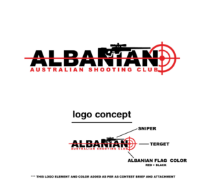 Albanian Australian Shooting Club | Diseño de Logo por uitaki