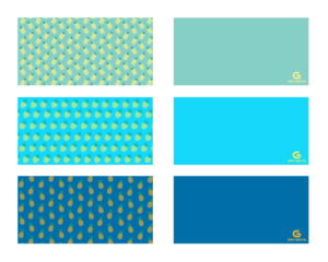 Tropical, Pineapple themed golf towel | Design Graphique par cheez_O