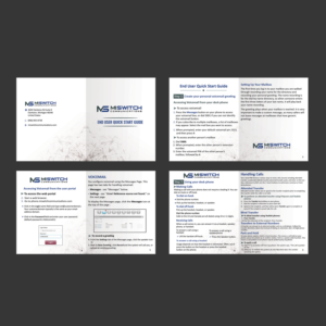 MISWITCH End User Instruction Guide | Diseño de Impresos por Schöpfer