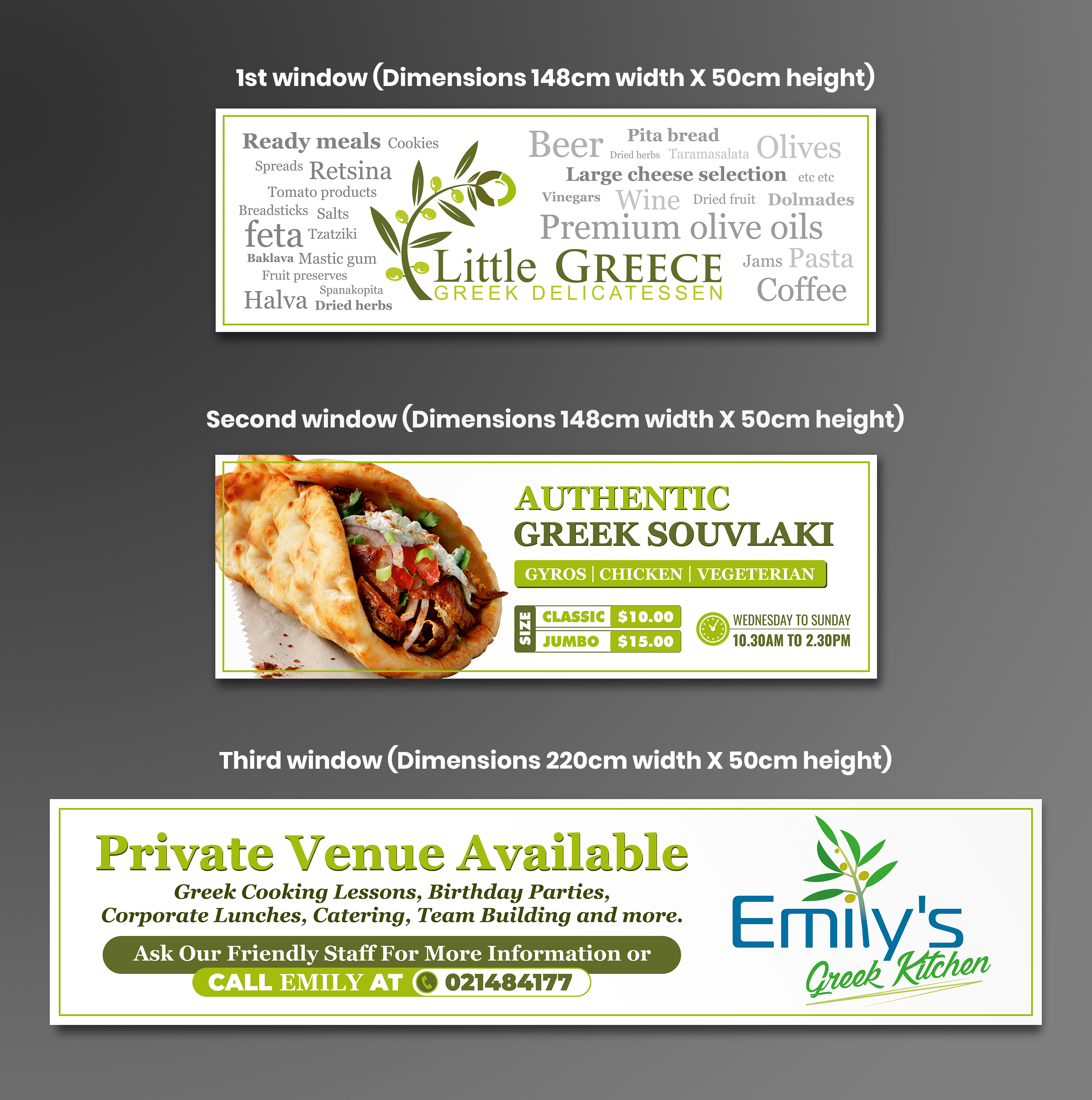 Diseño de Señalética por ecorokerz para Taste Greece food trading Ltd | Diseño #26388892