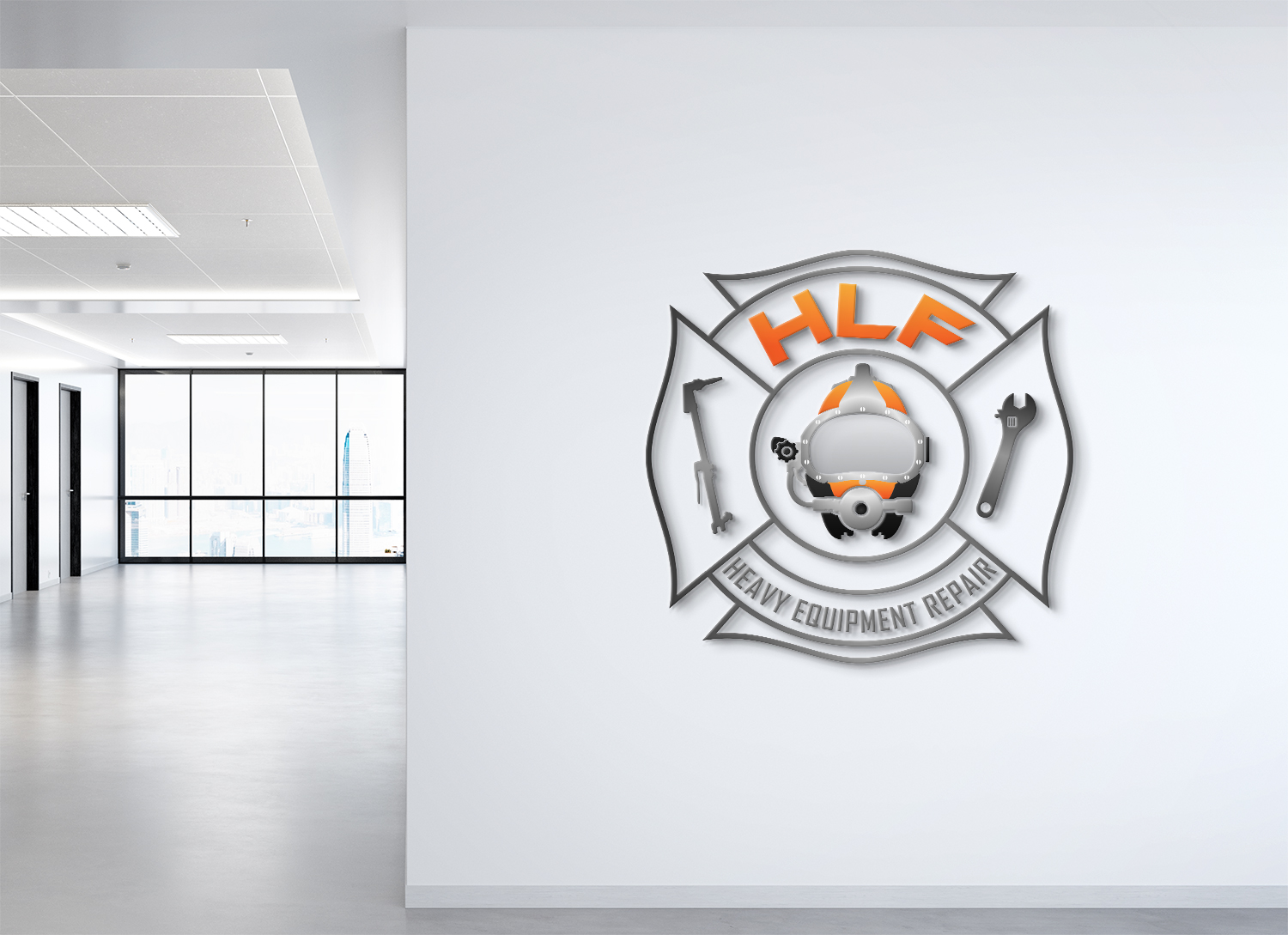 Logo Design by Deziners Zone for HLF Heavy Equipment Repair | Design #26343406